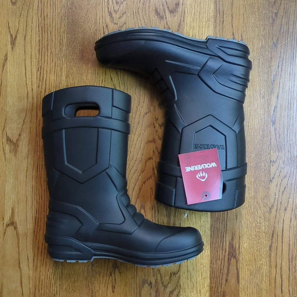 NIB Wolverine Scout Boot Oil And Slip Resistant Black Men's Size 9
